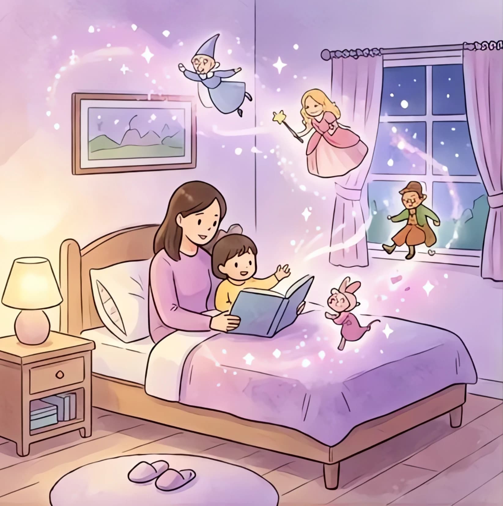 Illustration for Bedtime Stories to Read Online Free: 15 Best Sites & Collections