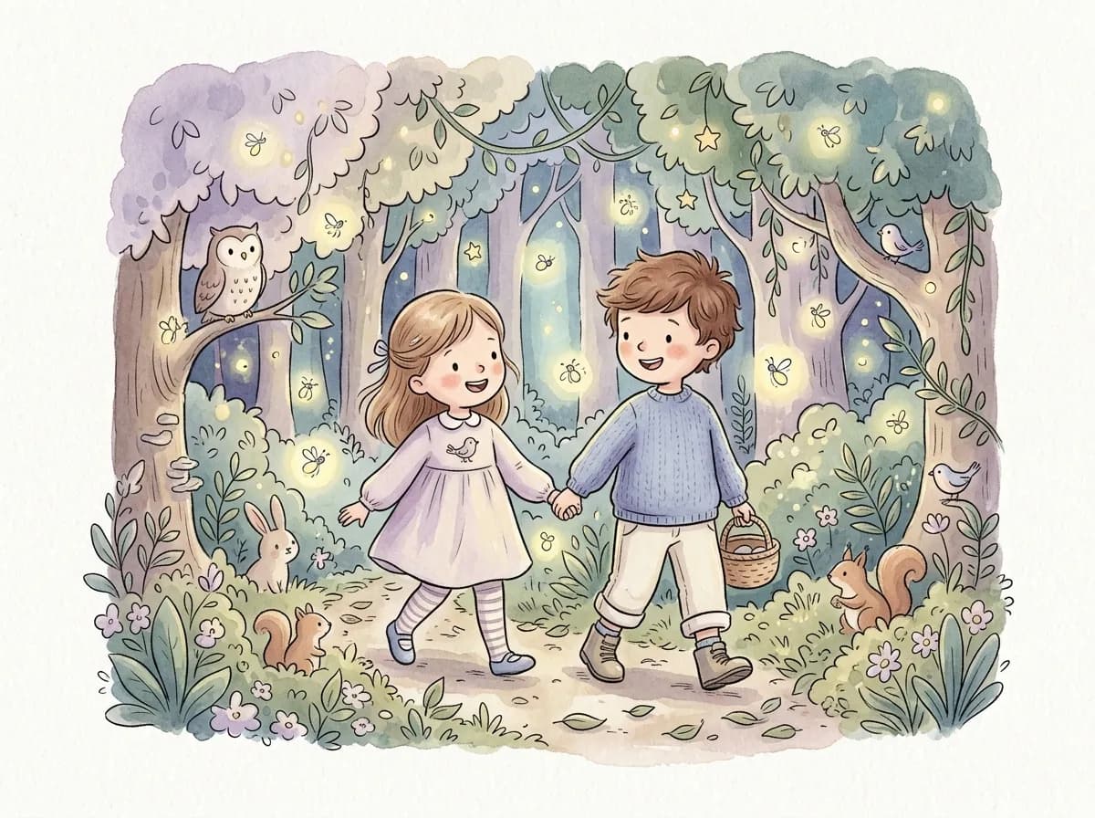 Night Night Buddy System showing two siblings starring together in a bedtime story