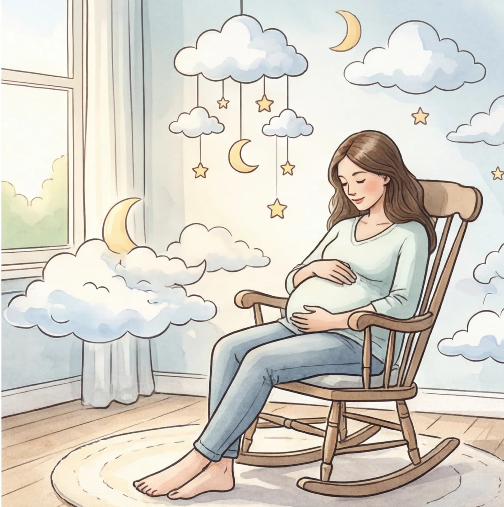A new parent reading a personalized story at bedtime