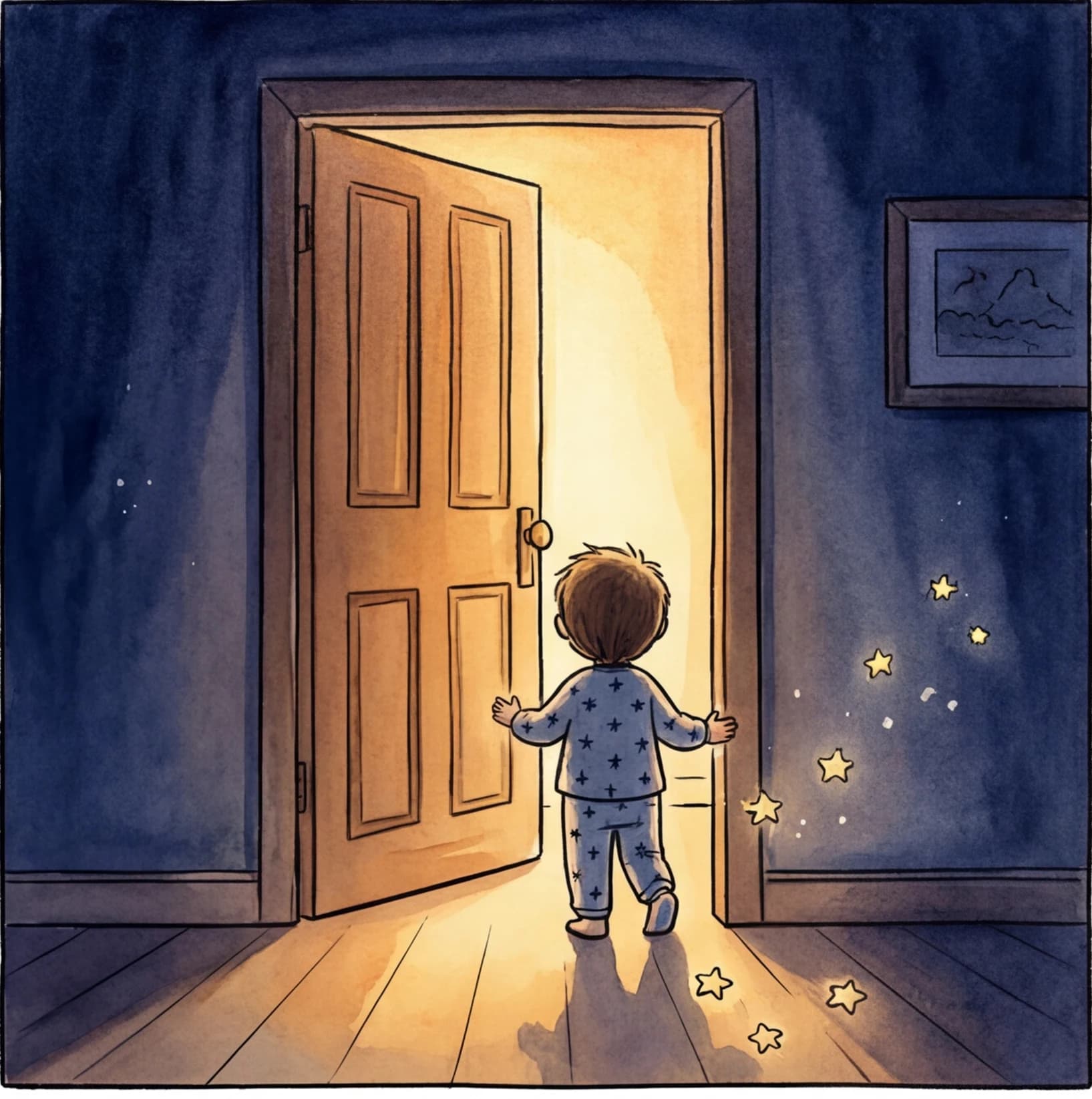 A child drifting off at the end of a bedtime ritual