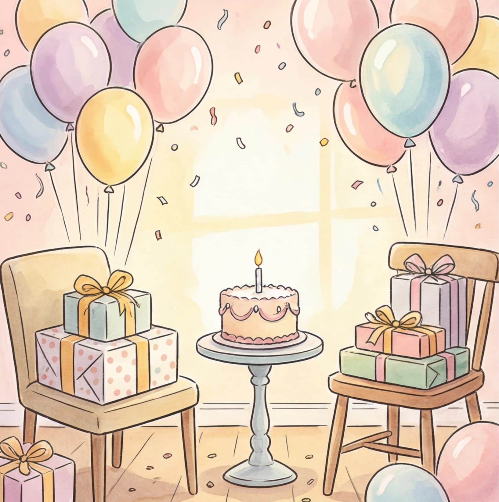A wrapped first birthday gift subscription