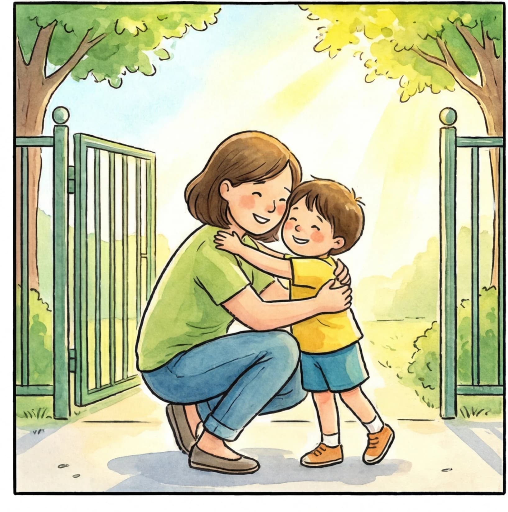 A child falling asleep after a first-day-of-school bedtime story
