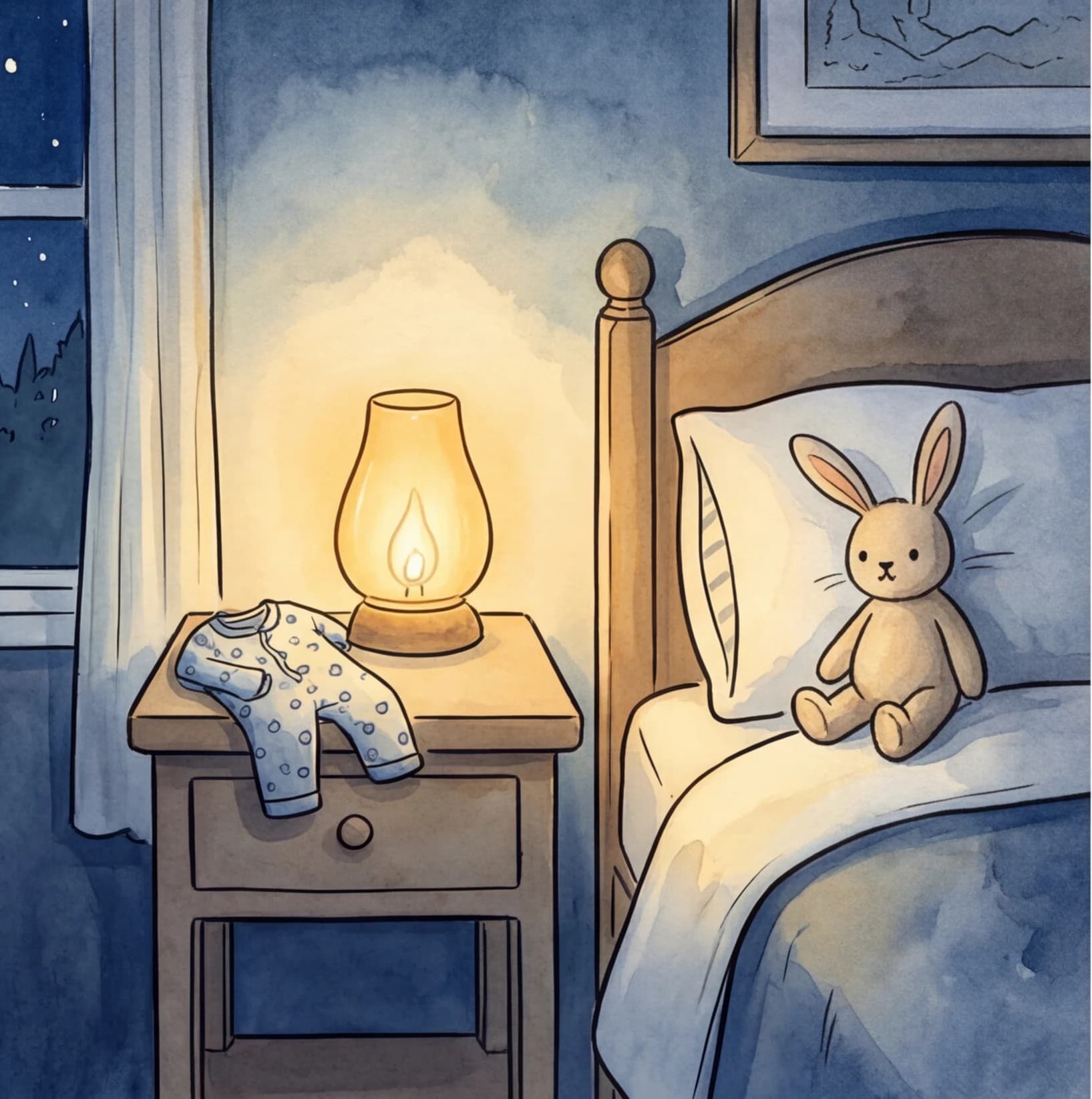 A parent and toddler holding the bedtime ritual during a regression