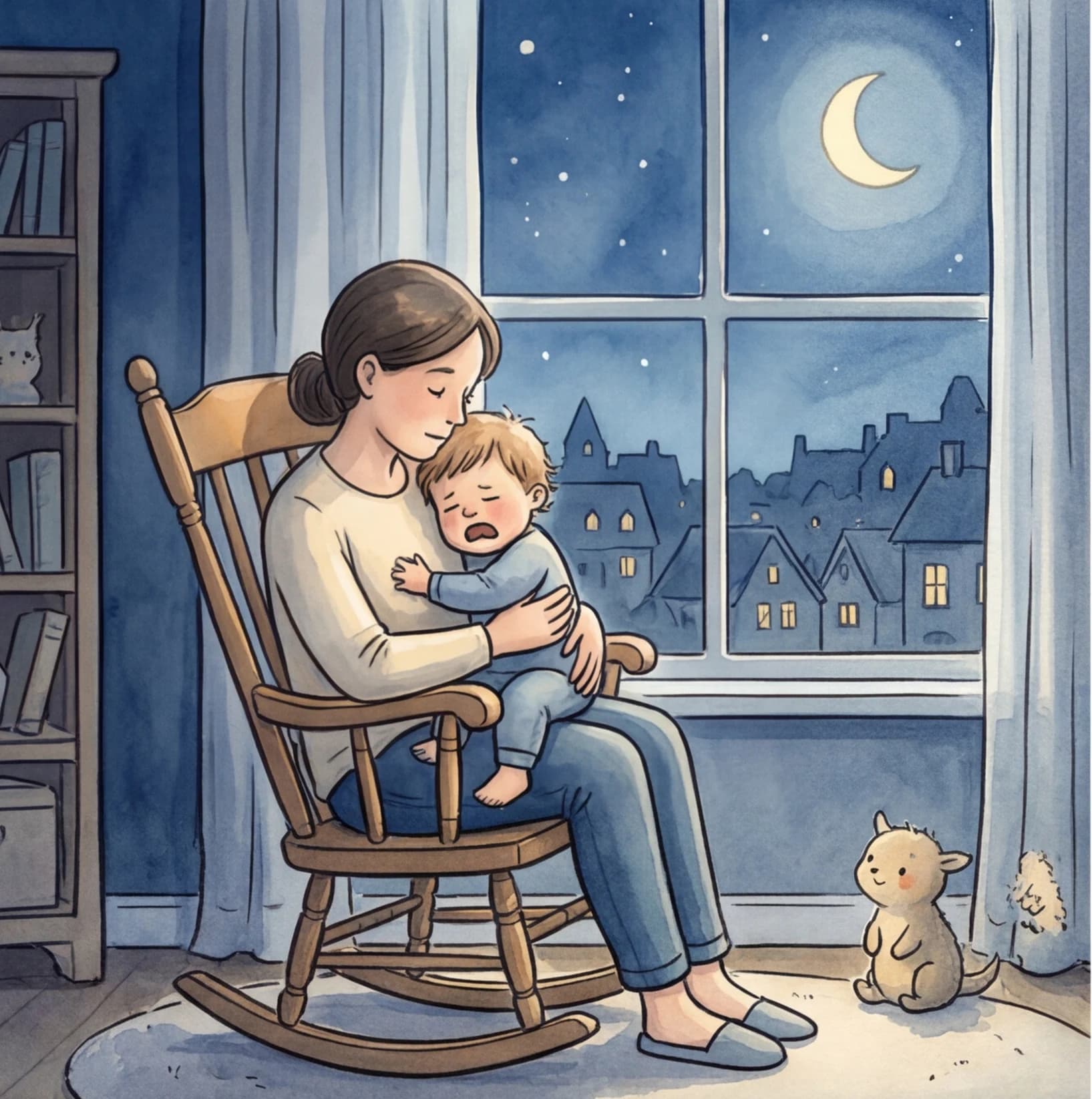 A toddler sleeping after a consistent bedtime story during a sleep regression