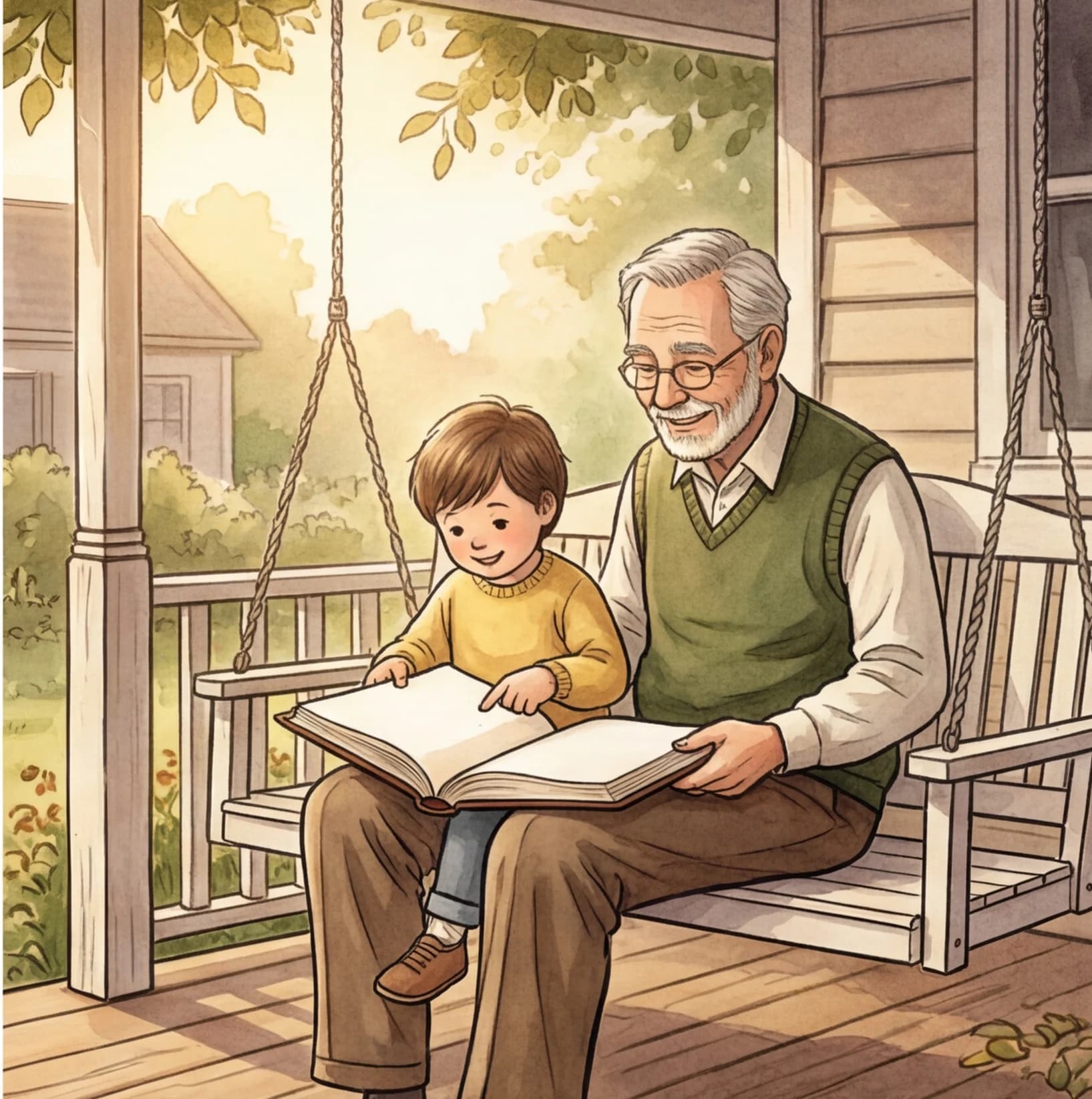 A dedication page of a printed bedtime story book