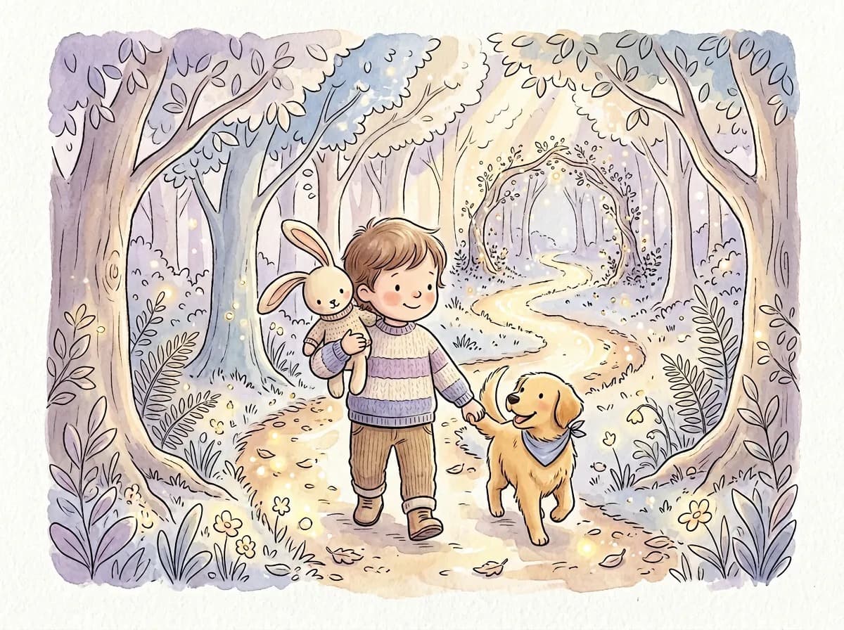 Pet companion on an adventure