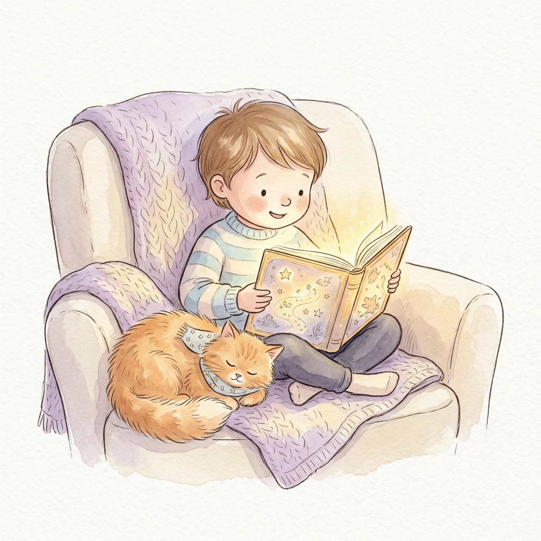 Illustrated cat sidekick