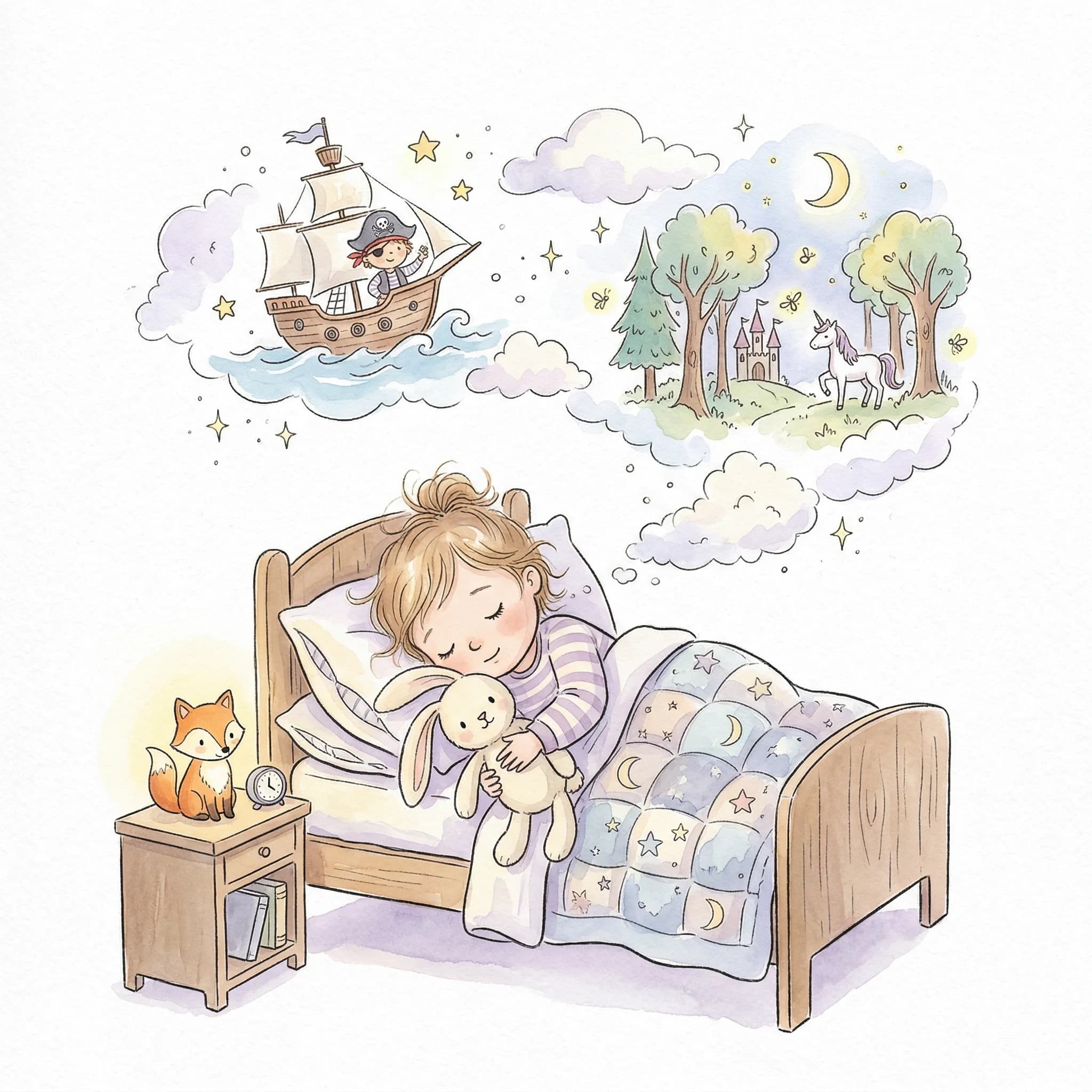 Sleepy child settling down during a bedtime routine