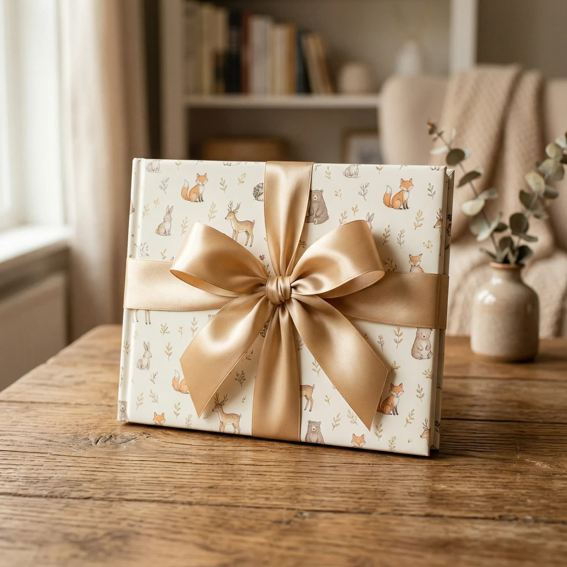 Gift-wrapped personalized Night Night hardcover bedtime story book