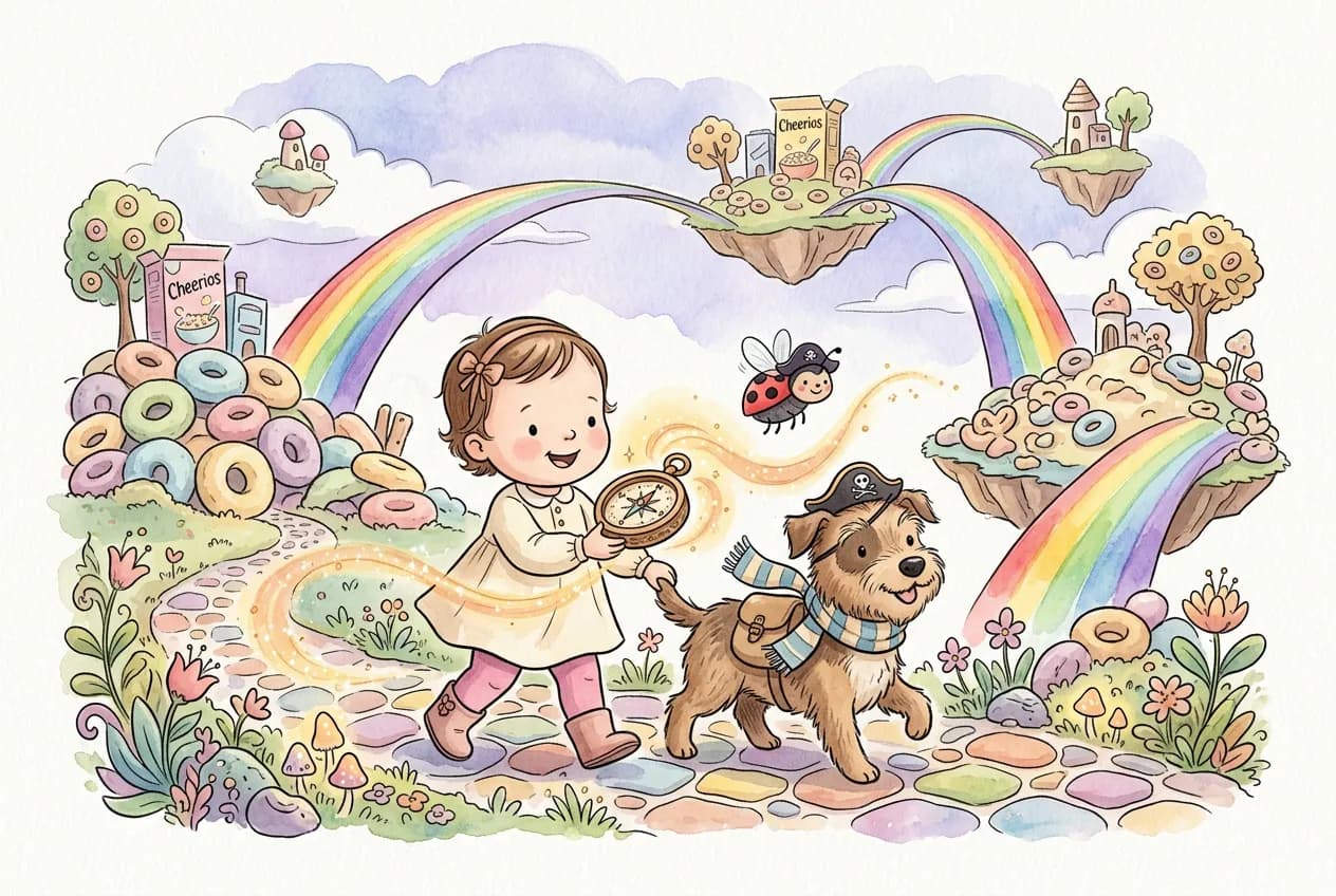 Personalized story illustration for Theo