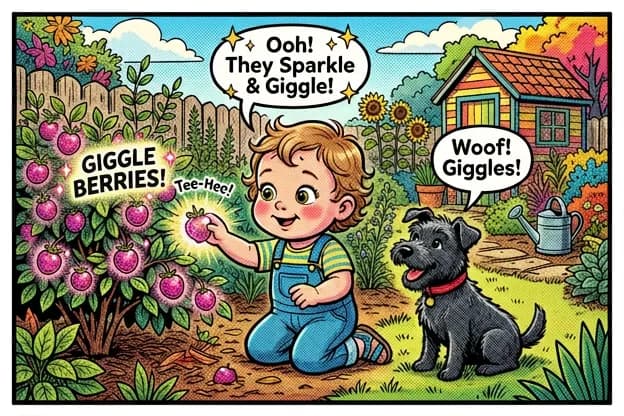 Comic art style sample — personalized children's book illustration