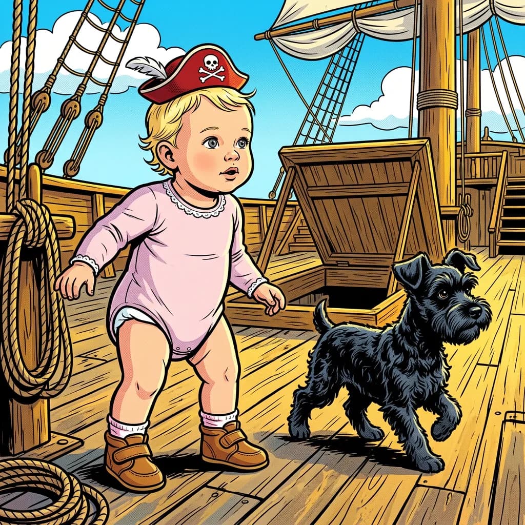 Noelle and Jackson's Magical Treasure Hum — Comic Book style example