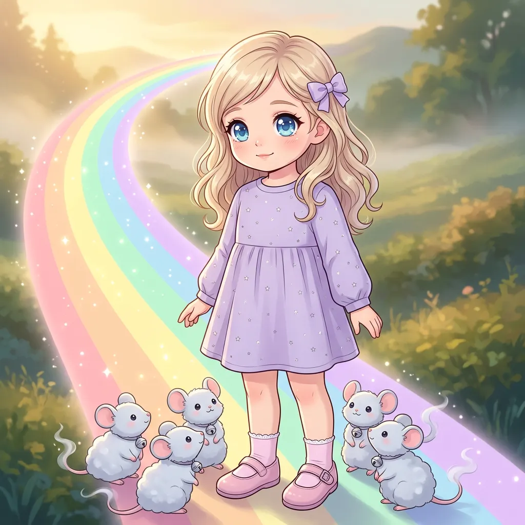 Sadie and the Chiming Rainbow Bridge — Anime style example